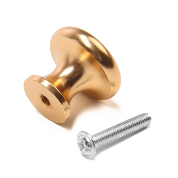 Ручка-кнопка CAPPIO PK320, d=24 мм, цвет золото, 8 шт. Ручка-кнопка CAPPIO PK320, d=24 мм, цвет золото, 8 шт.