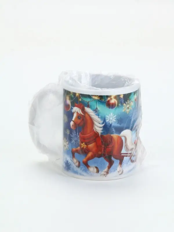 Кружка керамическая новогодняя «Тепла и счастья», 320 мл