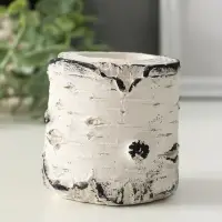 Подсвечник "Березка" размер 7х7 см, гипс, с декором Подсвечник "Березка" размер 7х7 см, гипс, с декором