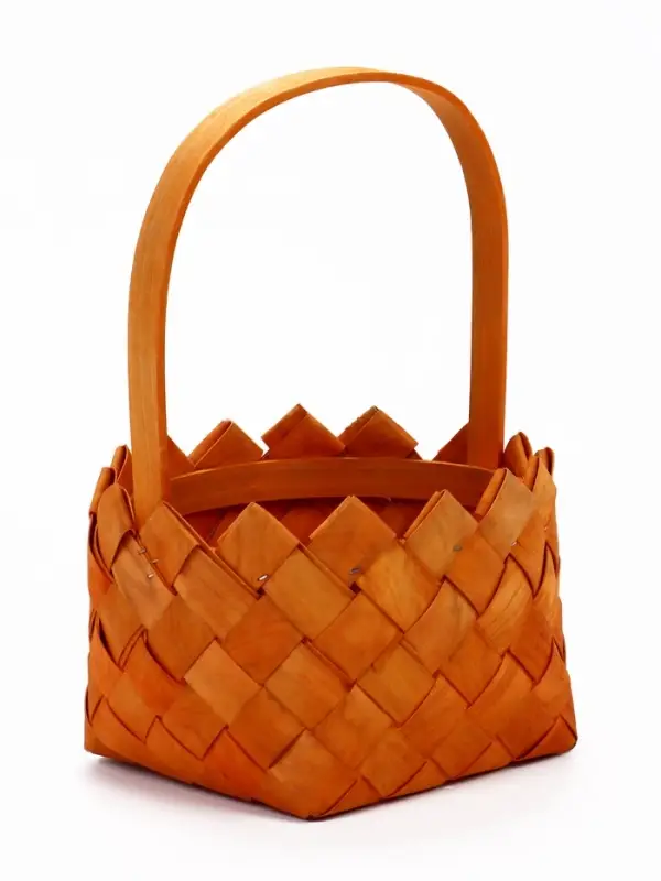 Набор корзин плетёных, 2 шт., 20&times;20&times;12 см, 16&times;16&times;10 см, ива, натуральный цвет