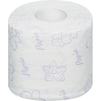 Бумага туалетная Papia Балийский Цветок 3сл бел 100%цел 16,8м 140л 12рул/уп