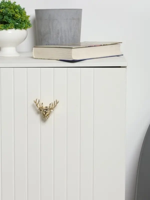 Ручка-кнопка CAPPIO PRO &laquo;Олень&raquo; 66&times;55 мм, цвет золото