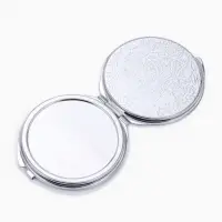 Зеркало складное, d=6 см, серебристое МИКС