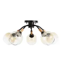 Люстра потолочная BayerLux &laquo;Гундер&raquo;, 5хЕ27, 40 Вт, черный, 57&times;57&times;25 см