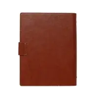 Органайзер на кольцах, А5, с хлястиком, 80л, линия, к/зам, Коричневый