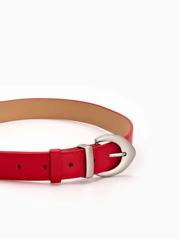 Ремень жен 05-01-02-01, Июнь2506, 3*0,3*110 см, без винта, пряж мат металл, 1 прокол, красн 109031 Ремень жен 05-01-02-01, Июнь2506, 3*0,3*110 см, без винта, пряж мат металл, 1 прокол, красн 109031