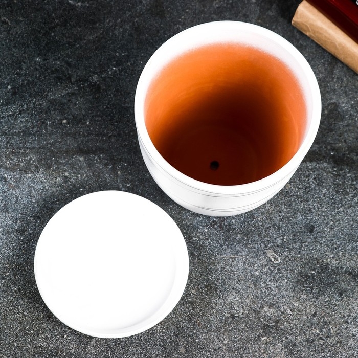 Горшок цветочный Горшок цветочный "Магнолия" белый, 2,4 л