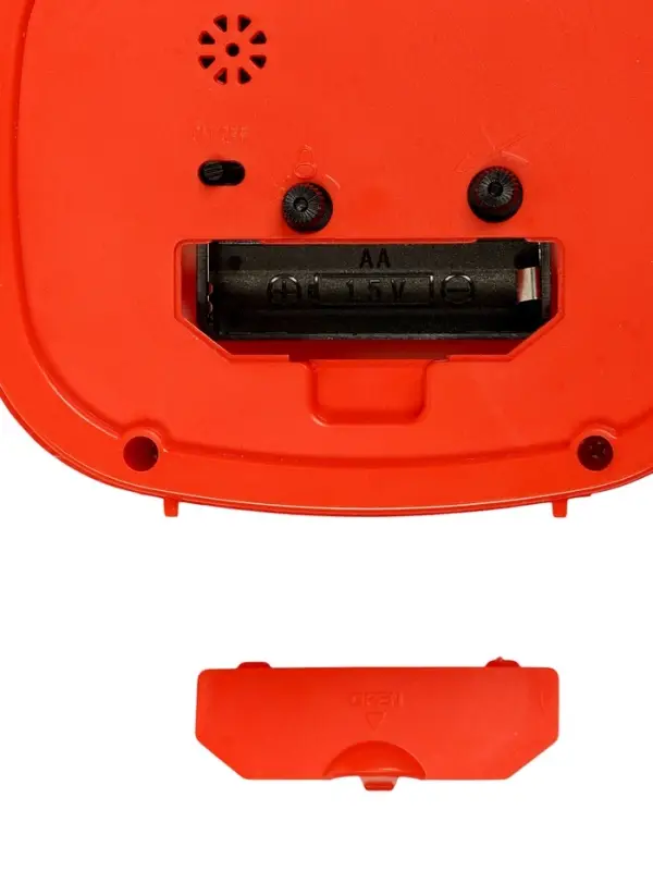 Будильник-часы настольные &laquo;Классика&raquo;, дискретный ход, 12.5&times;10.5 см, от батарейки АА, красный