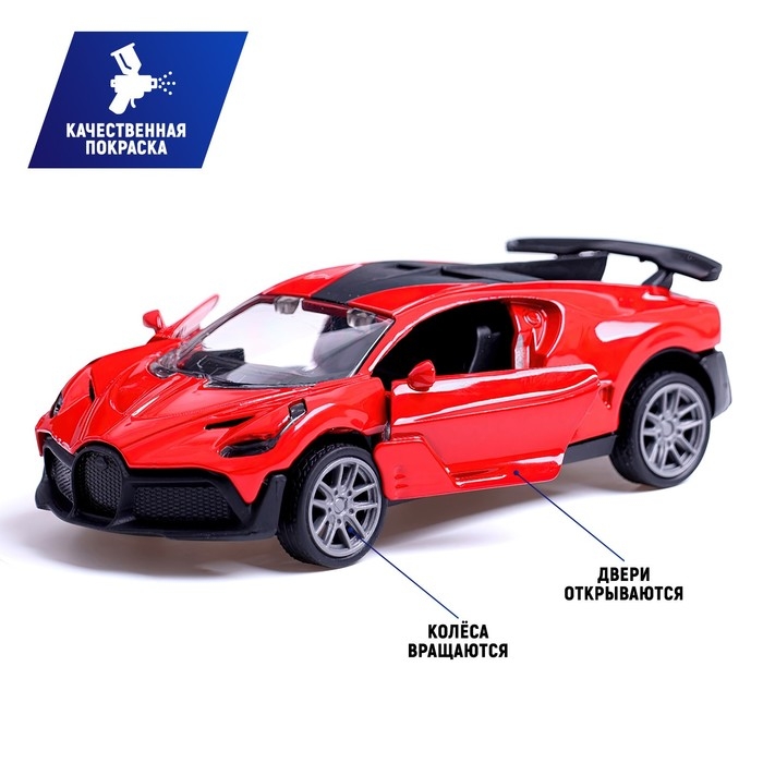 Машина металлическая «Купе», 1:36, инерционная, открываются двери, цвет красный Машина металлическая «Купе», 1:36, инерционная, открываются двери, цвет красный