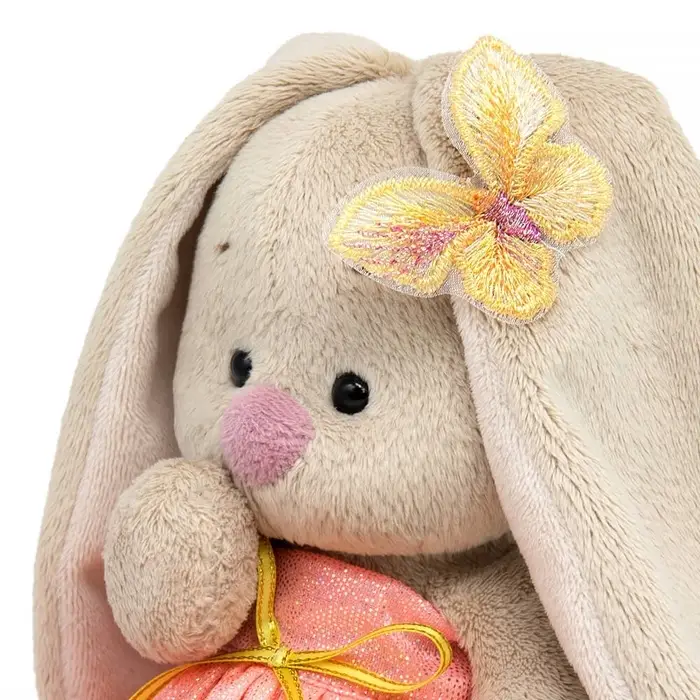 Мягкая игрушка "Зайка Ми в сарафанчике с блеском", 15 см SidX-644