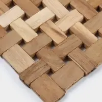 Коврик из тикового дерева, 30&times;20&times;0.7 см