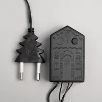 Гирлянда &laquo;Нить&raquo; 5 м с насадками &laquo;Шарики белые&raquo;, IP20, тёмная нить, 30 LED, свечение белое, 8 режимов, 220 В