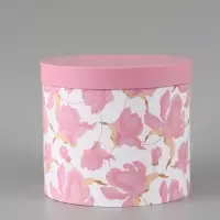 Набор шляпных коробок 5 в 1 &laquo;Нежные лилии&raquo;, 13 &times; 14 ‒ 19.5 &times; 22 см