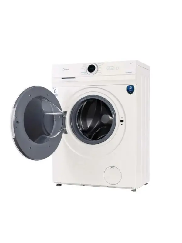 Стиральная машина Midea MF100W60/W, класс А, 1000 об/мин, 6 кг, 15 программ, белая
