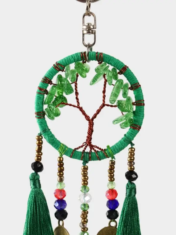 Брелок ловец снов Брелок ловец снов "Древо" 19 см, цв. зелёный