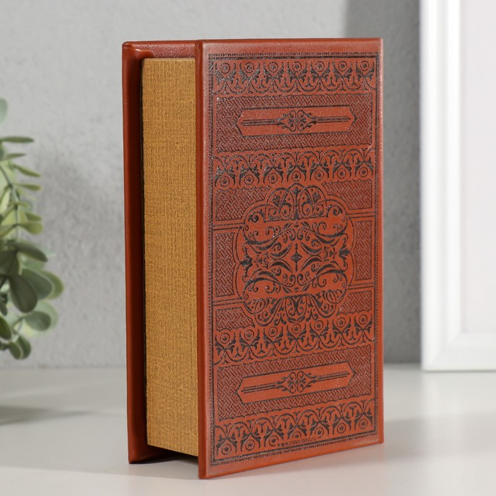 Сейф дерево книга кожа тиснение  Сейф дерево книга кожа тиснение "Философия успеха" 17х11х5 см