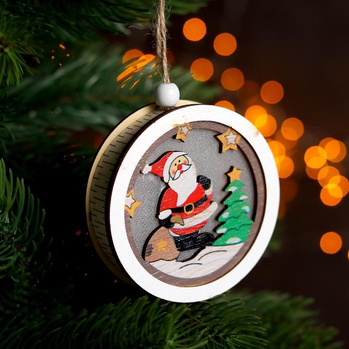 Световой декор с подвеской «Сказка» 7,8 см, МИКС Световой декор с подвеской «Сказка» 7,8 см, МИКС