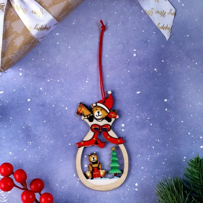 Елочная игрушка «Новогодние подарочки», МИКС Елочная игрушка «Новогодние подарочки», МИКС