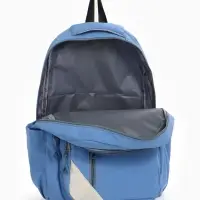 Рюкзак школьный на молнии, с отделами, карманами, размер 31&times;18&times;44 см, голубой