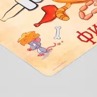 Коврик под миску &laquo;Пижон. Худеть нельзя&raquo;, 43&times;28 см, с нескользящим основанием