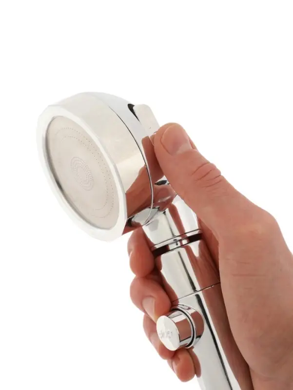 Лейка для душа ZEIN Z0014, пластик/нержавейка, 3 режима, микроскопические точки, цвет хром