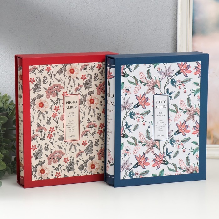 Фотоальбом на 200 фото 10х15 см Фотоальбом на 200 фото 10х15 см "Гербарий" МИКС 26х20,5х5,6 см