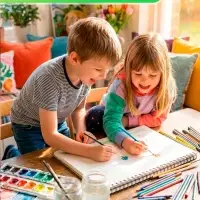 Альбом для рисования Calligrata А4, 40 листов, на скрепке, плотность листов 100 г/м&sup2;, обложка из мелованного картона