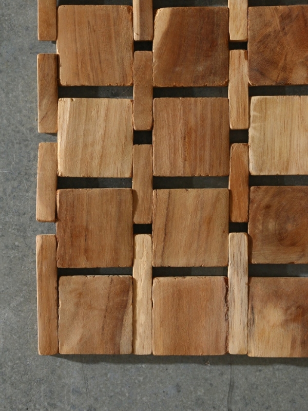 Коврик из тикового дерева, 40х30х0,7 см