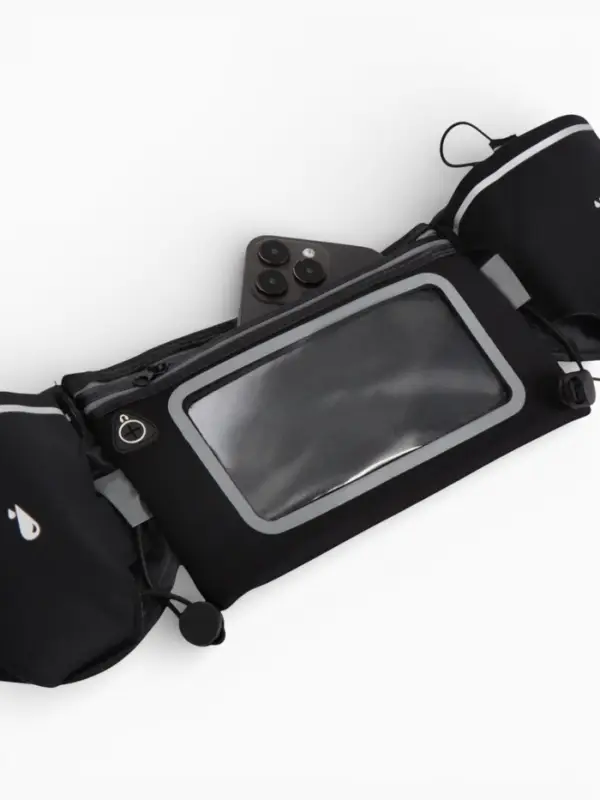 Сумка поясная туристическая, влагозащитная, 52&times;13 см, черная