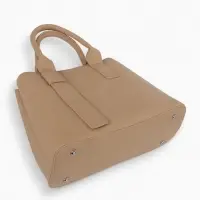 Сумка женская тоут TEXTURA на молнии, 32&times;12&times;24 см, бежевая