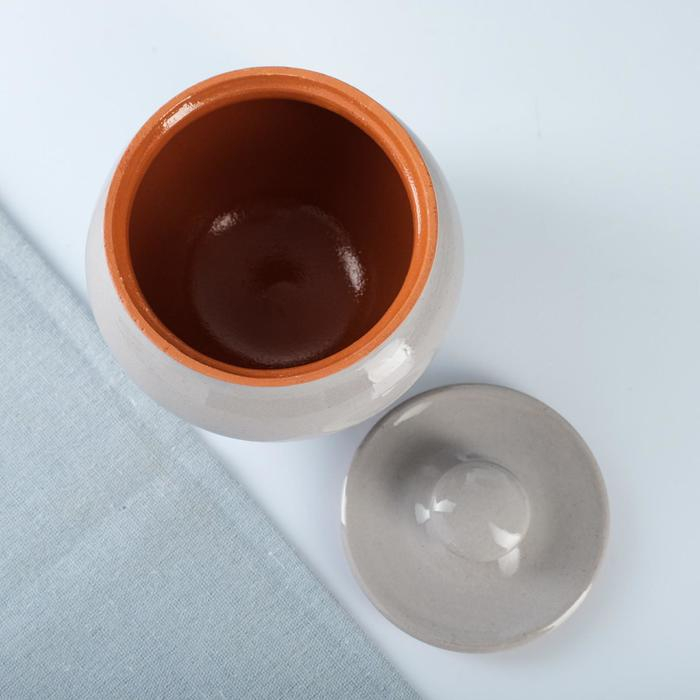 Набор  Набор "Вятская керамика Трио" 0,7лх3шт + ухват, серый