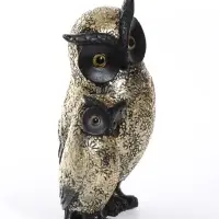 Фигурка полистоун &laquo;Чёрный филин с птенцом&raquo;, 13&times;9.5&times;20.3 см