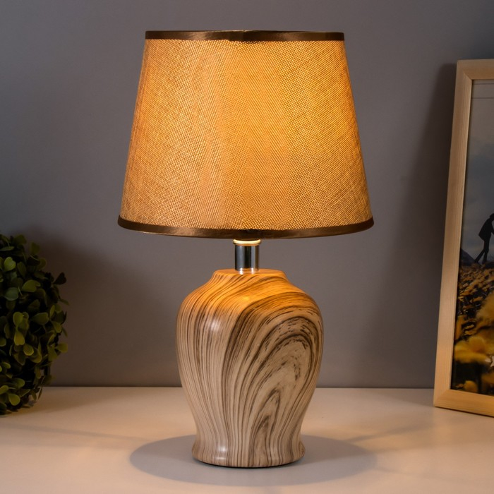 Лампа настольная 16406/1 E14 40Вт светлое дерево 20х20х32 см RISALUX