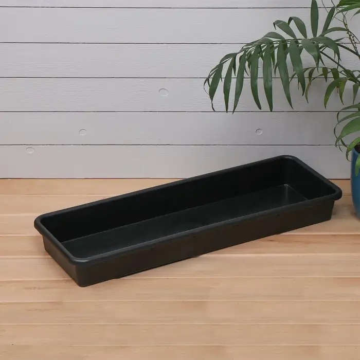 Ящик для рассады, 65&times;22&times;7.5 см, 9 л, пластик, МИКС