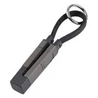 Кабель Type-C - USB, Type-C, 3 А, 10 см, чёрный