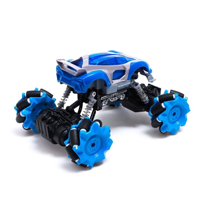 Джип радиоуправляемый DRIFT, 4WD, дрифт, работает от аккумулятора, цвет синий Джип радиоуправляемый DRIFT, 4WD, дрифт, работает от аккумулятора, цвет синий