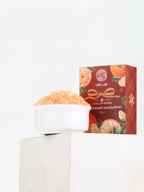 URAL LAB Арома Саунд Соль для ванны с ароматом сливочного мандарина, 100 гр URAL LAB Арома Саунд Соль для ванны с ароматом сливочного мандарина, 100 гр