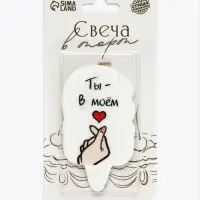 Свеча для торта &laquo;Ты в моем сердце&raquo;, 4.5&times;6.5&times;0.5