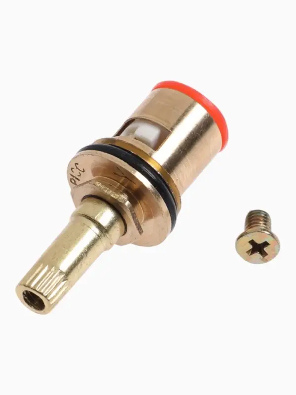 Кран-букса ZEIN, 1/2" под крест, шток 8&times;20 шлицов, угол поворота 180 град, латунь, керамика