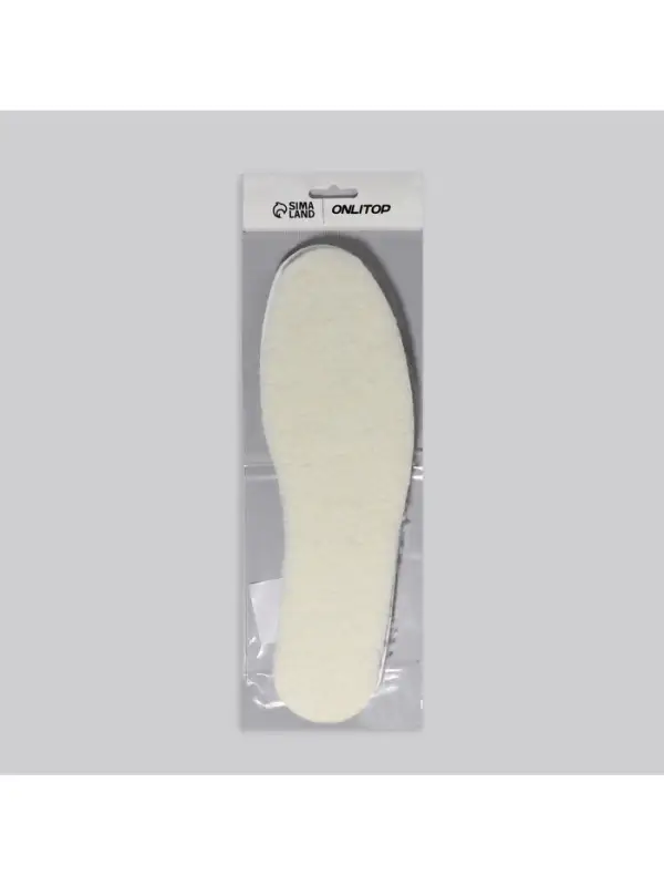 Стельки для обуви, универсальные, двухслойные, р-р RU до 46 (р-р Пр-ля до 46), 29 см, пара, бежевые