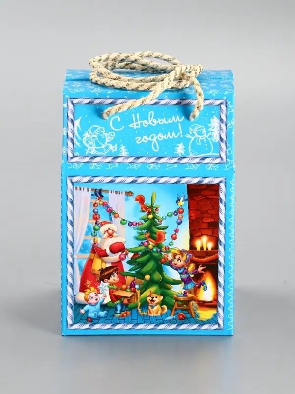 Подарочная новогодняя коробка «Снегоход», Чемоданчик малый, 18×18×14 см Подарочная новогодняя коробка «Снегоход», Чемоданчик малый, 18×18×14 см