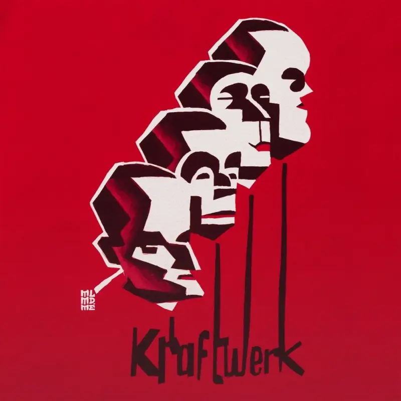 Футболка «Меламед. Kraftwerk», красная, размер S Футболка «Меламед. Kraftwerk», красная, размер S