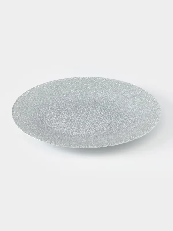 Тарелка подстановочная Magistro Cotton, d=33 см, стекло, серебристая