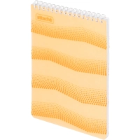 Блокнот WAVES оранжевый А5 спираль 50л. пласт.