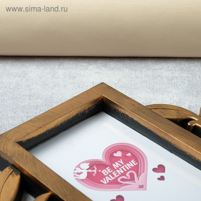 Фоторамка на 7 фото 7х7 см, 7х10 см, 8х10 см "Дерево желаний" бронза 36х31 см