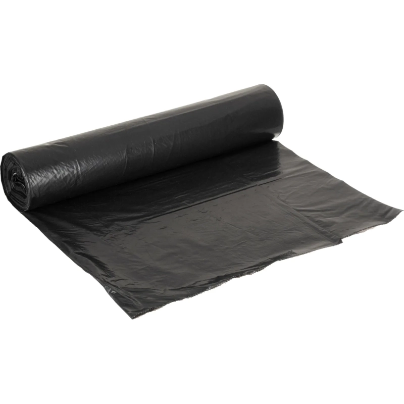 Мешки для мусора ПВД 160л 40мкм 10шт/рул черные 90х120см Luscan