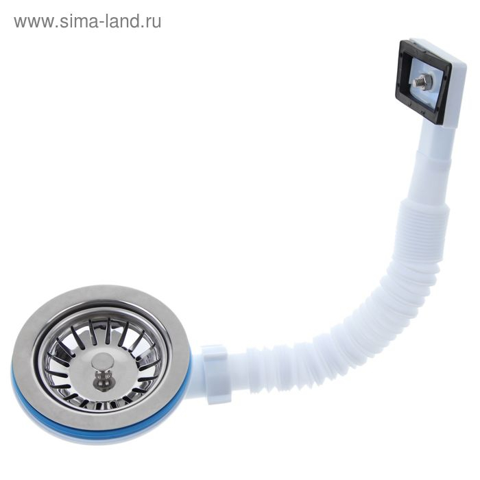 Выпуск  Выпуск "АНИ Пласт" N305S, 3 1/2", с гибким прямоугольным переливом