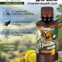 Настой для бани тонизирующий Laboratory Katrin с эфирным маслом лимона, экстрактами пихты и шалфея, 250 мл