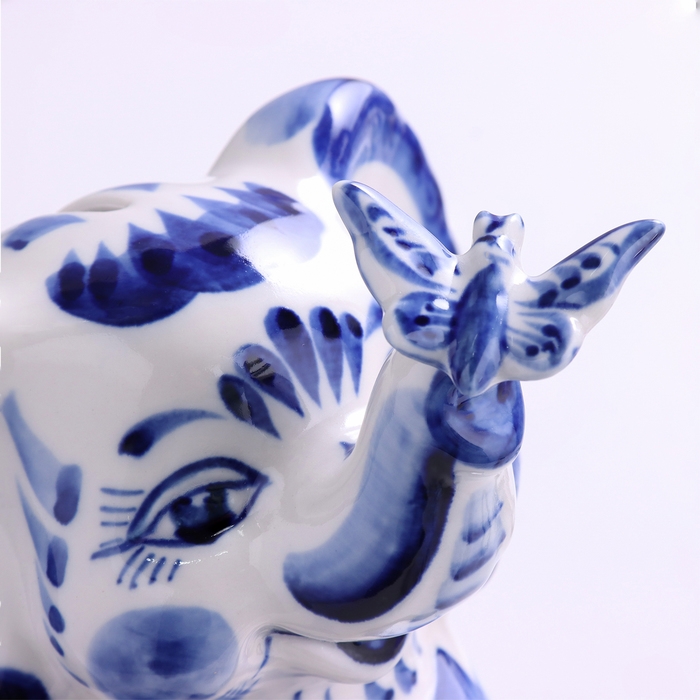 Копилка Копилка "Слоник", 14 х 17 см, гжель