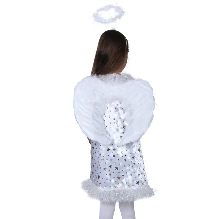Карнавальный костюм «Звёздный ангел», нимб, платье, крылья, р. 28, рост 98-104 см Карнавальный костюм «Звёздный ангел», нимб, платье, крылья, р. 28, рост 98-104 см